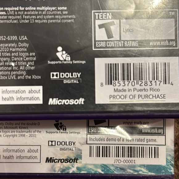 XBOX 360 Kinect 2 Game Bundle, Dance Central (Open) Kinect Adventures (Sealed) - Picture 8 of 8